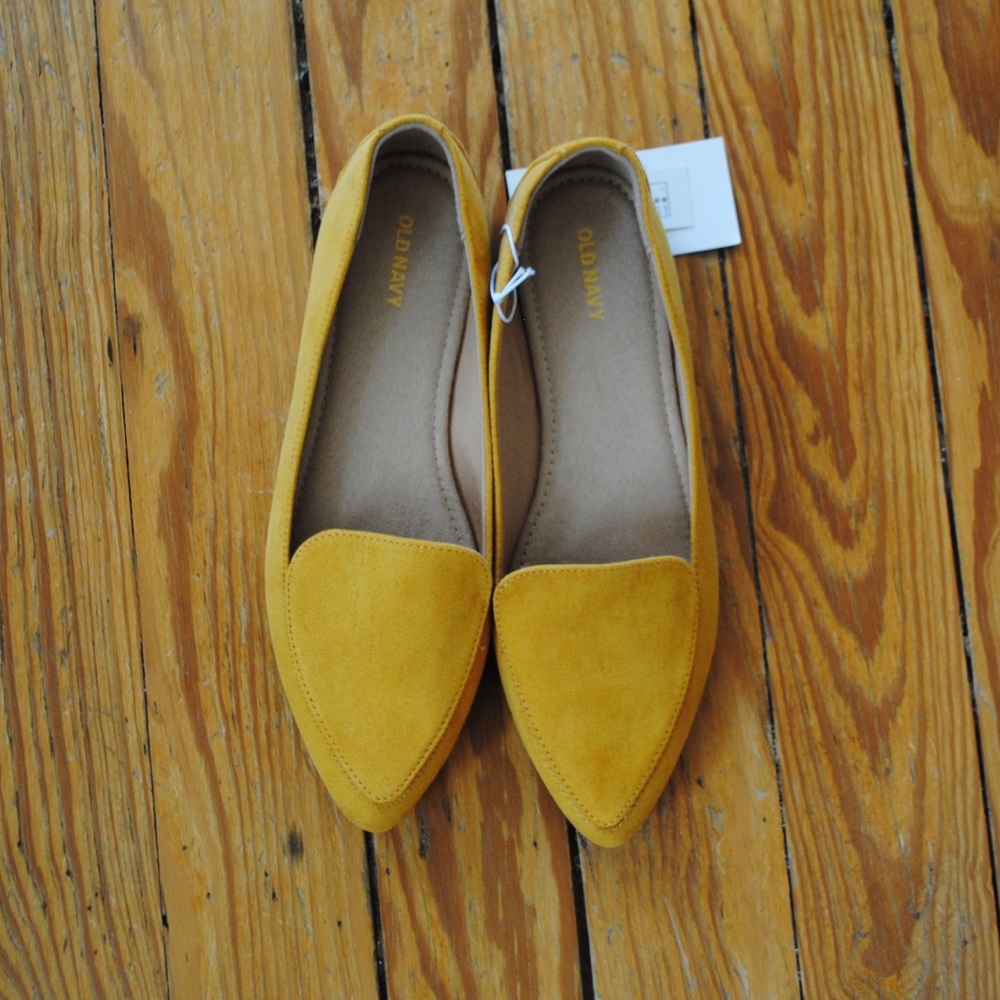 Yellow Loafer Flat Sandals | Size 8.5
